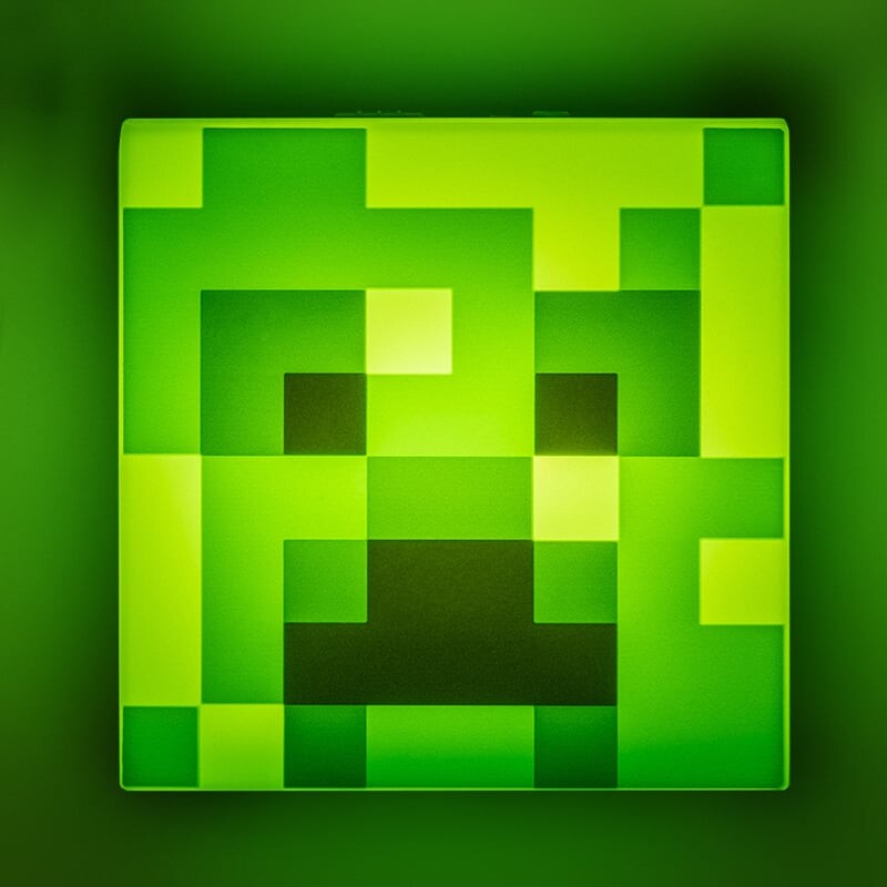 Minecraft - Natlampe Til Børn - Creeper