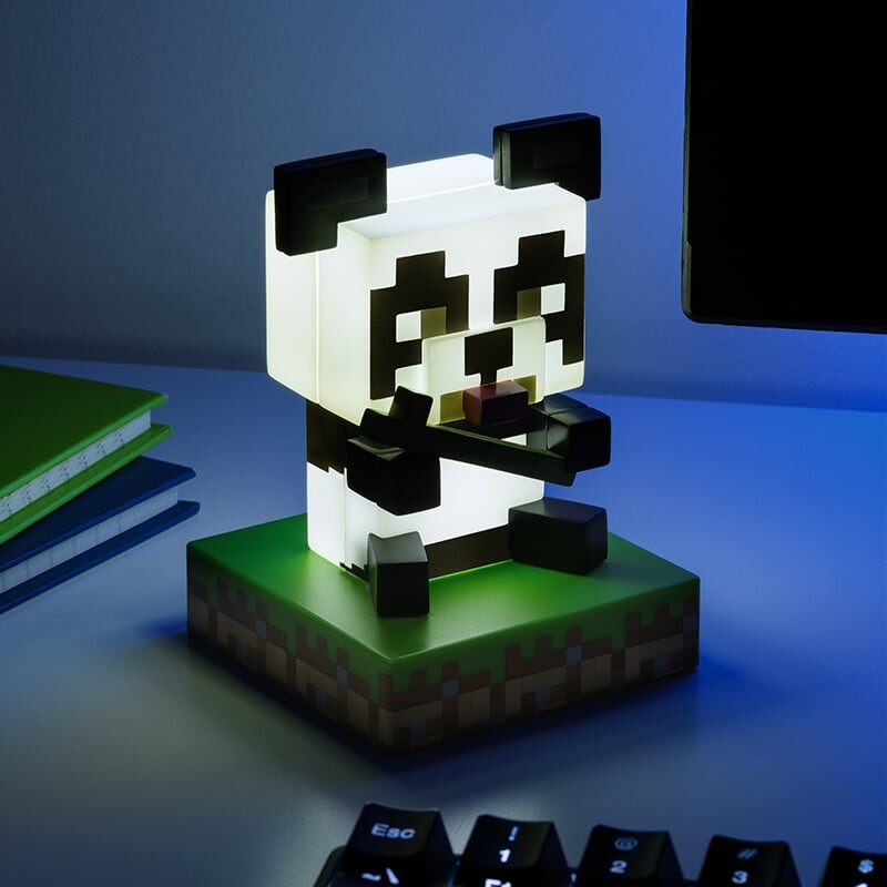 Minecraft - Lampe Til Børn - Panda