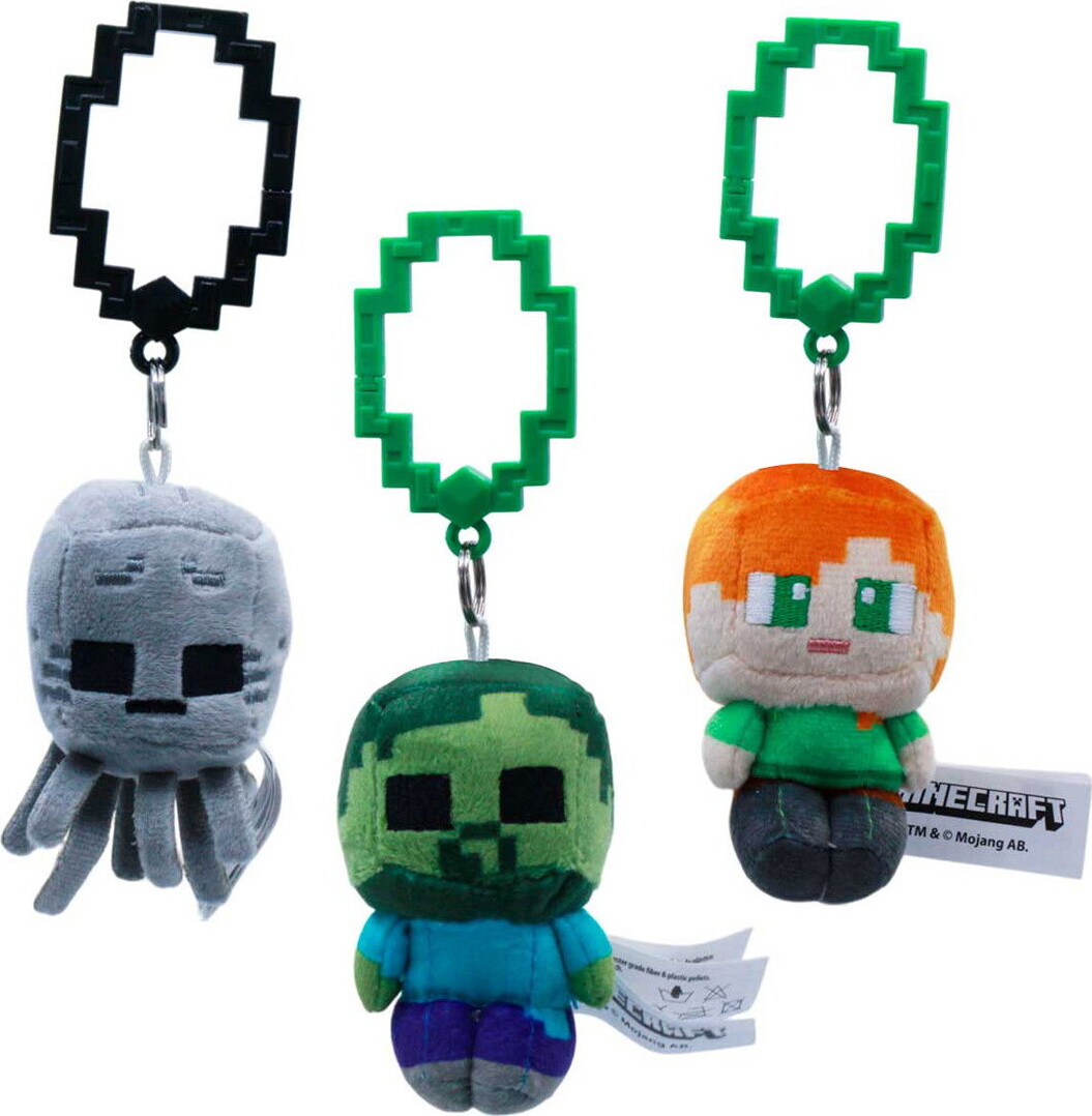 Minecraft - Nøglering Plys Figur - 9 Cm - Overraskelse