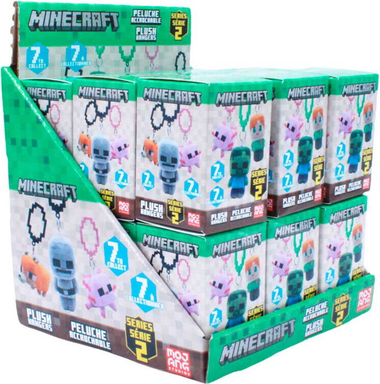 Minecraft - Nøglering Plys Figur - 9 Cm - Overraskelse