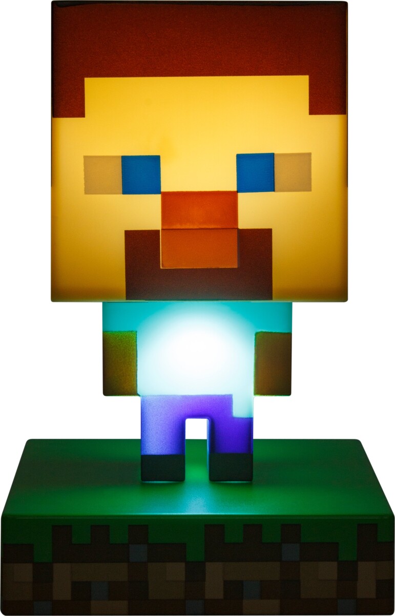 Minecraft Steve Figur Med Lys