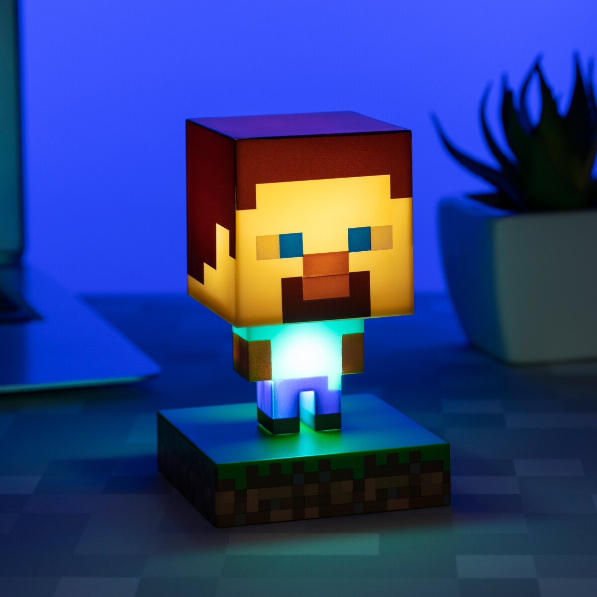 Minecraft Steve Figur Med Lys