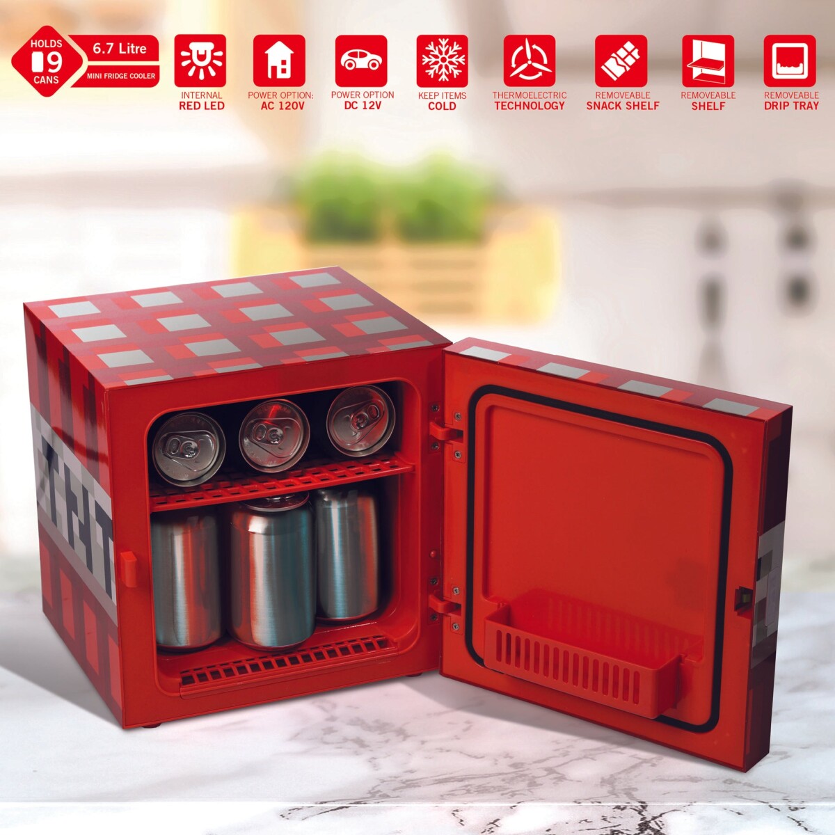 Minecraft Tnt Block - Mini Cooler 67L