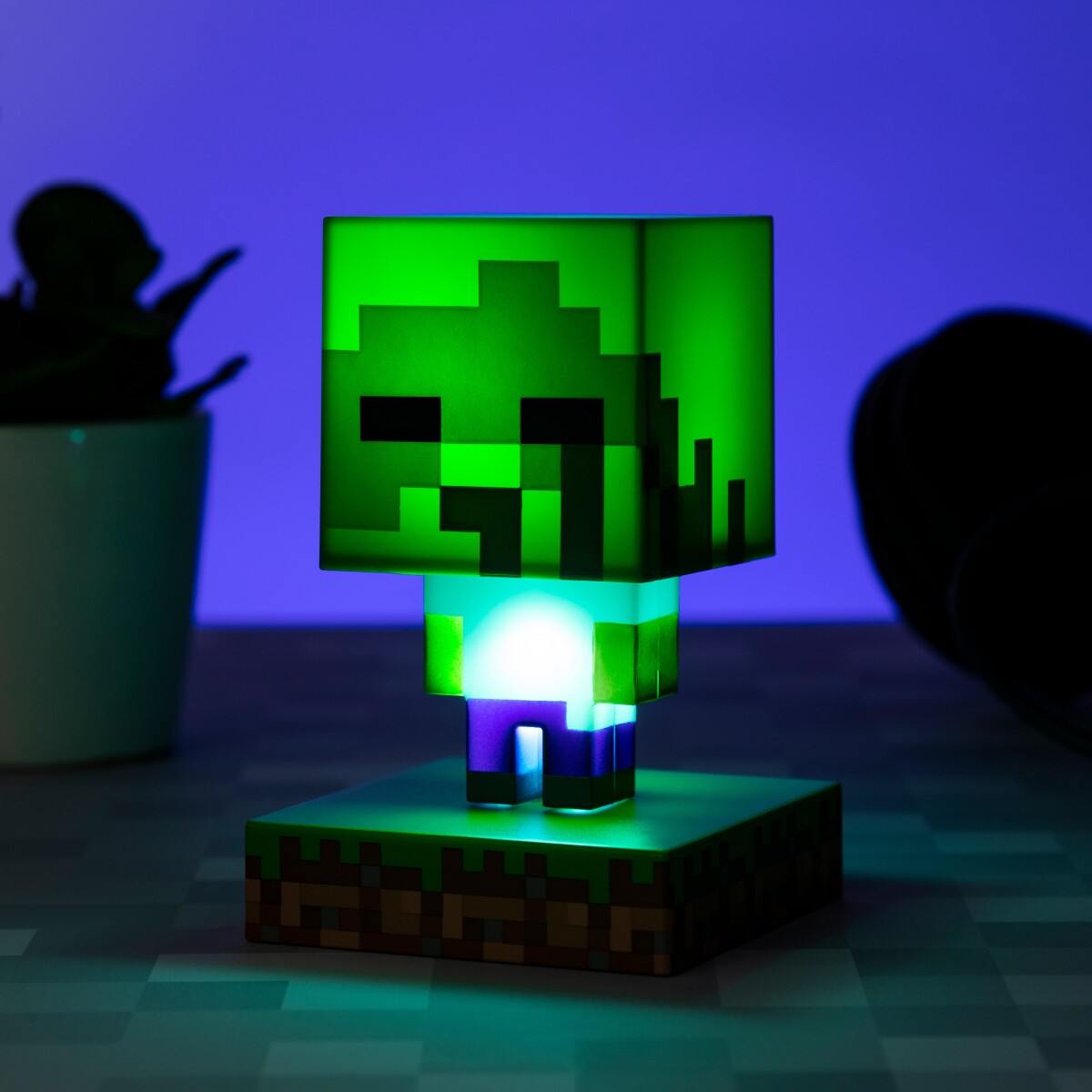 Minecraft Zombie Figur Med Lys