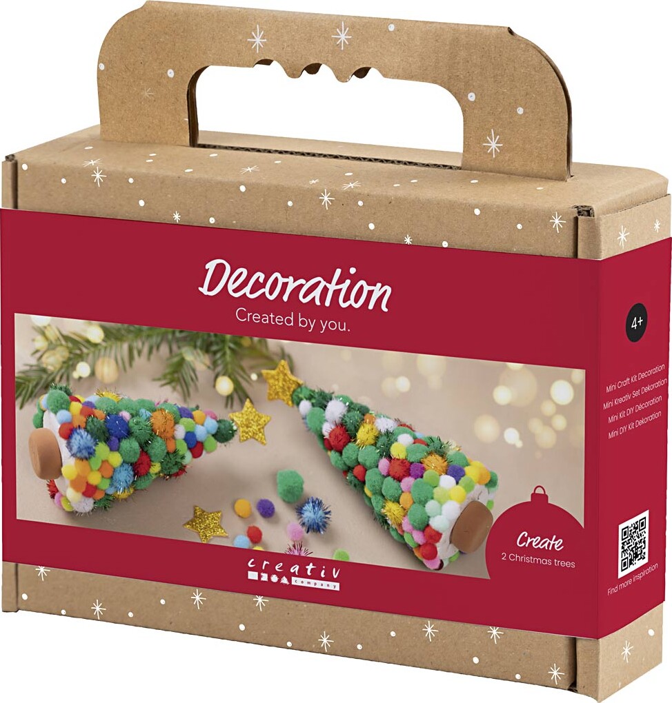 Mini Diy Kit Dekoration - Juletræ - Assorterede Farver