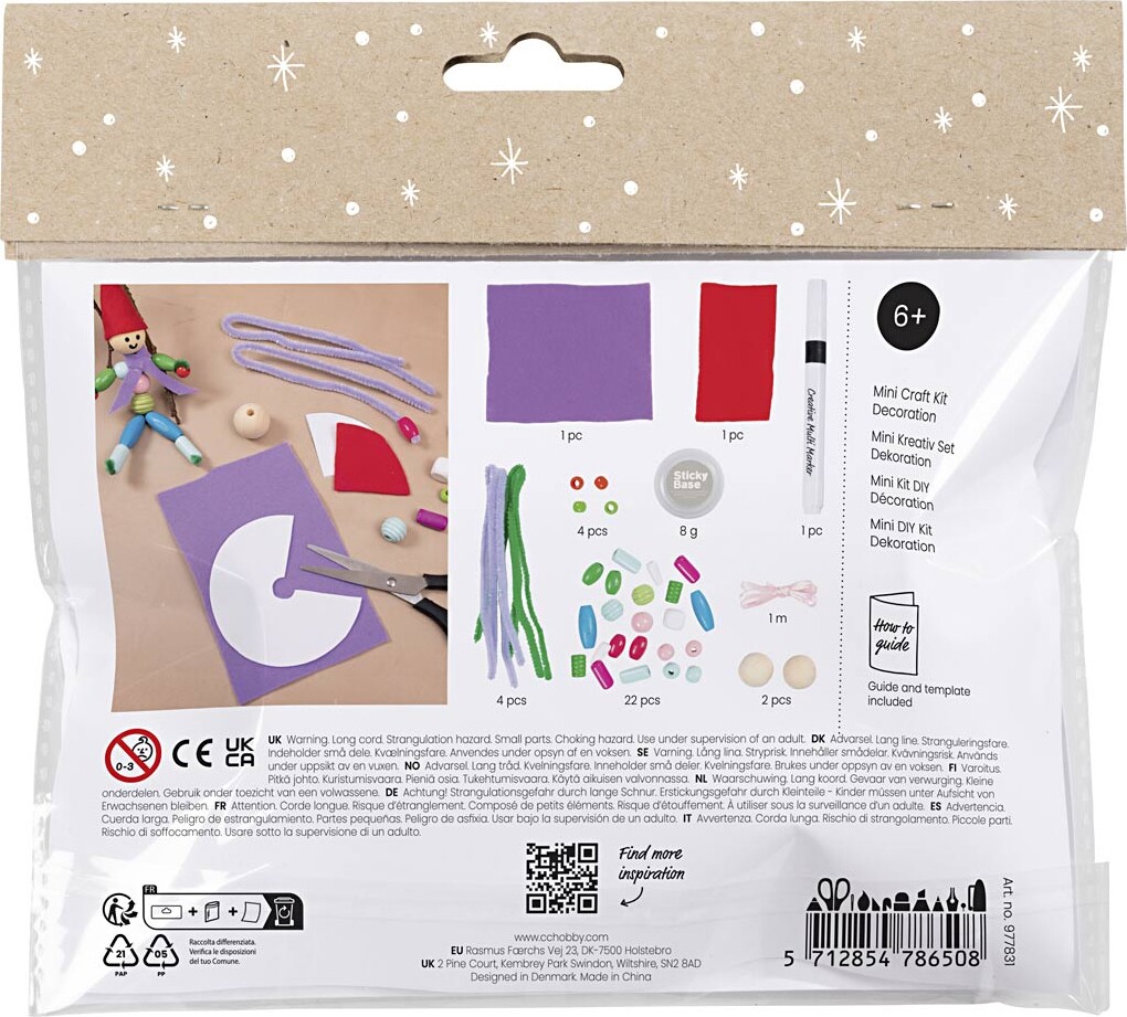 Mini Diy Kit Dekoration - Nisser - Assorterede Farver