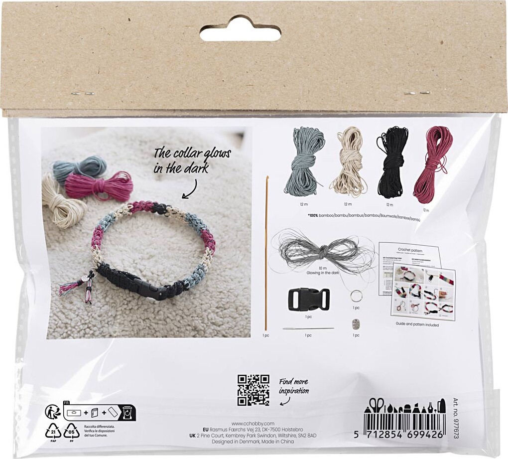 Mini Diy Kit Hækle - Hundehalsbånd