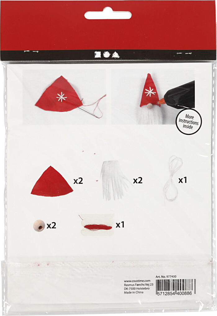 Mini Diy Kit - Hængende Næsenisser - H 11 Cm