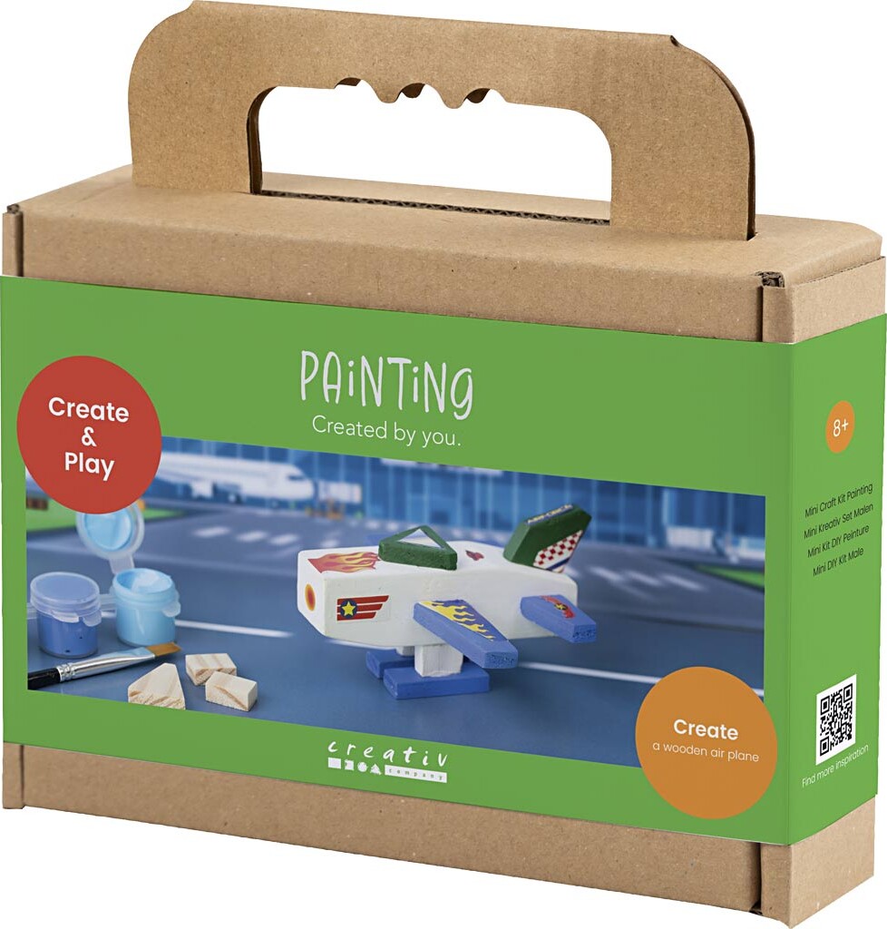 Mini Diy Kit - Flyvemaskine - Blågrøn Harmoni