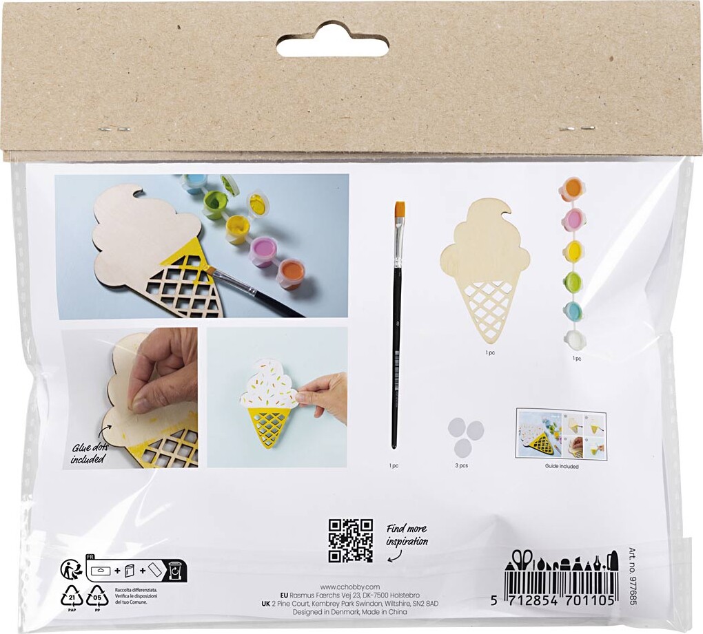 Mini Diy Kit Male - Isvaffel - Assorterede Farver