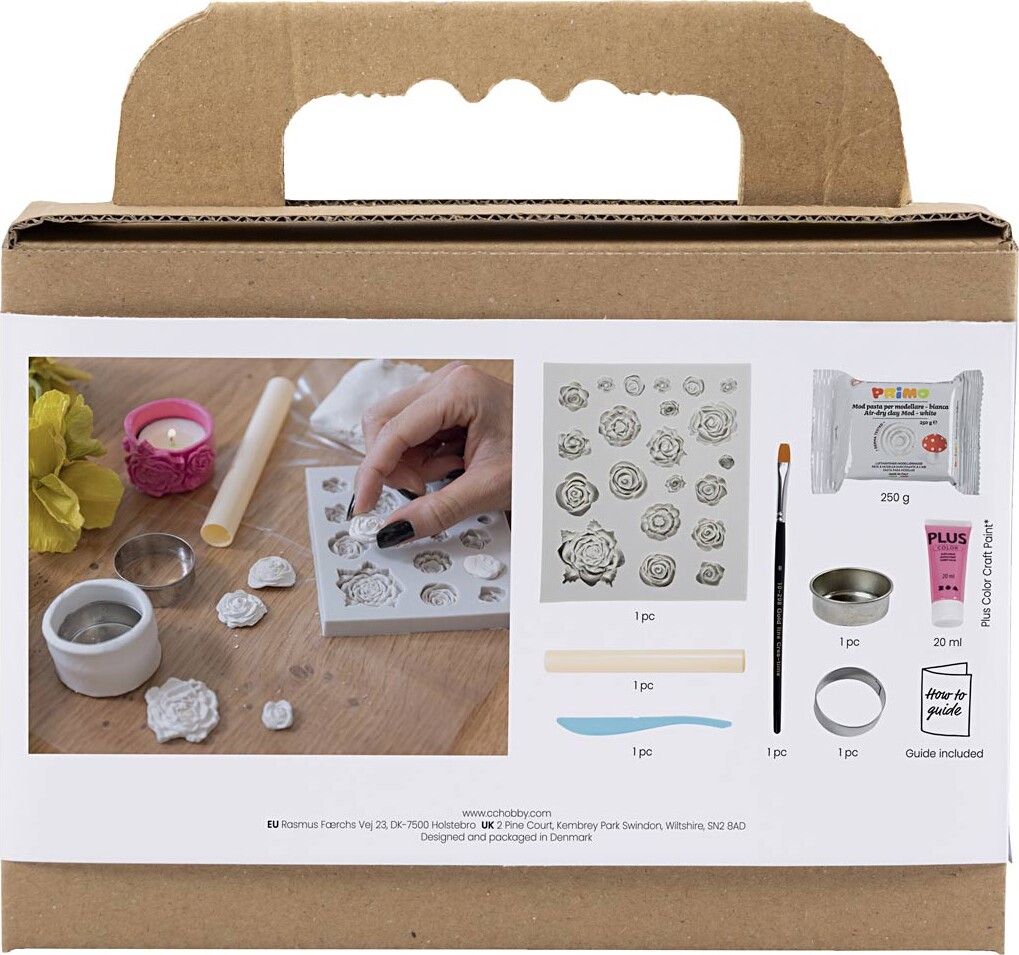 Mini Diy Kit Modellering - Fyrfadsstager - Pink
