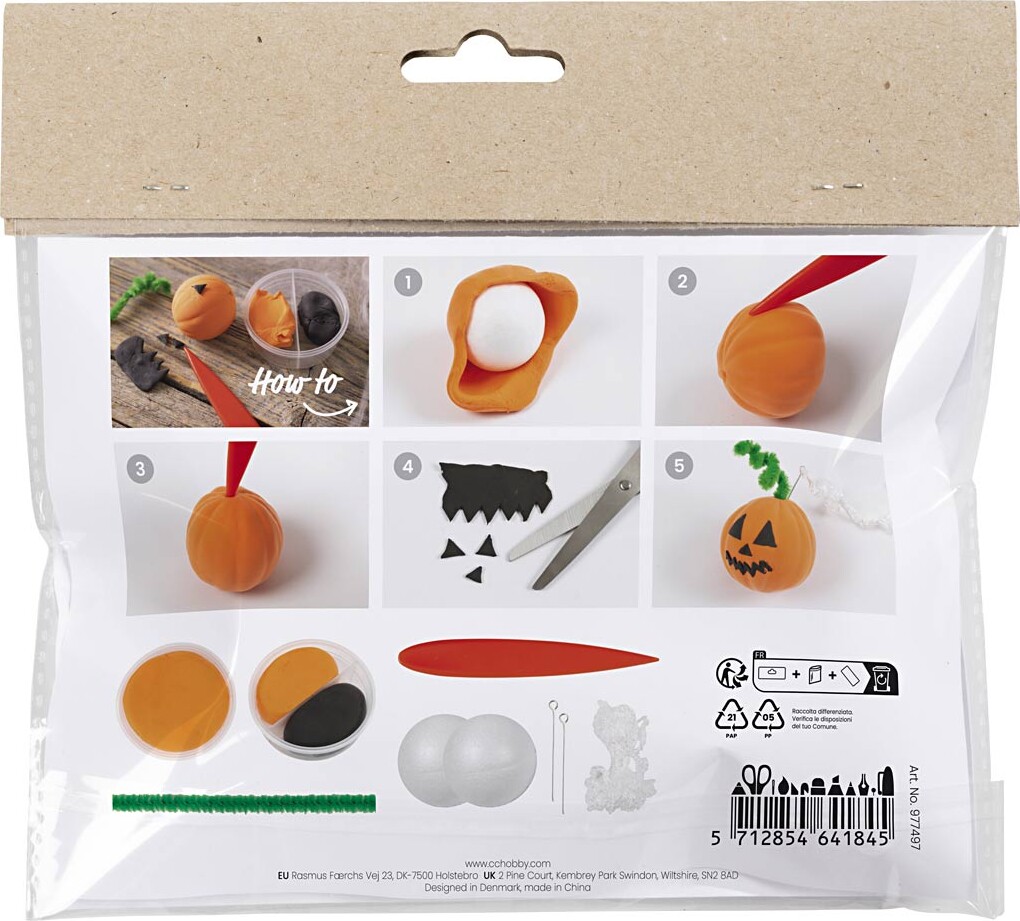 Silk Clay - Diy Kit - Græskar