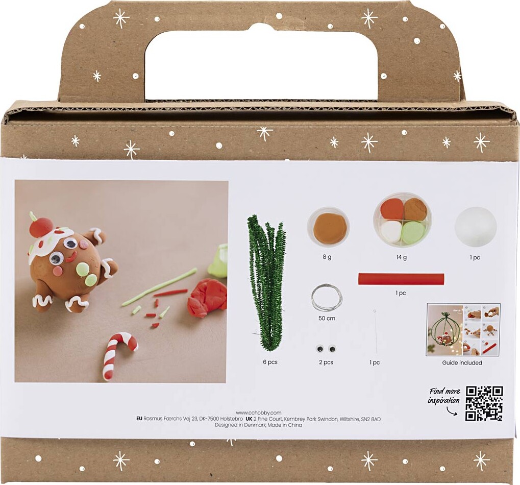 Mini Diy Kit Modellering - Peberkagemand - Assorterede Farver
