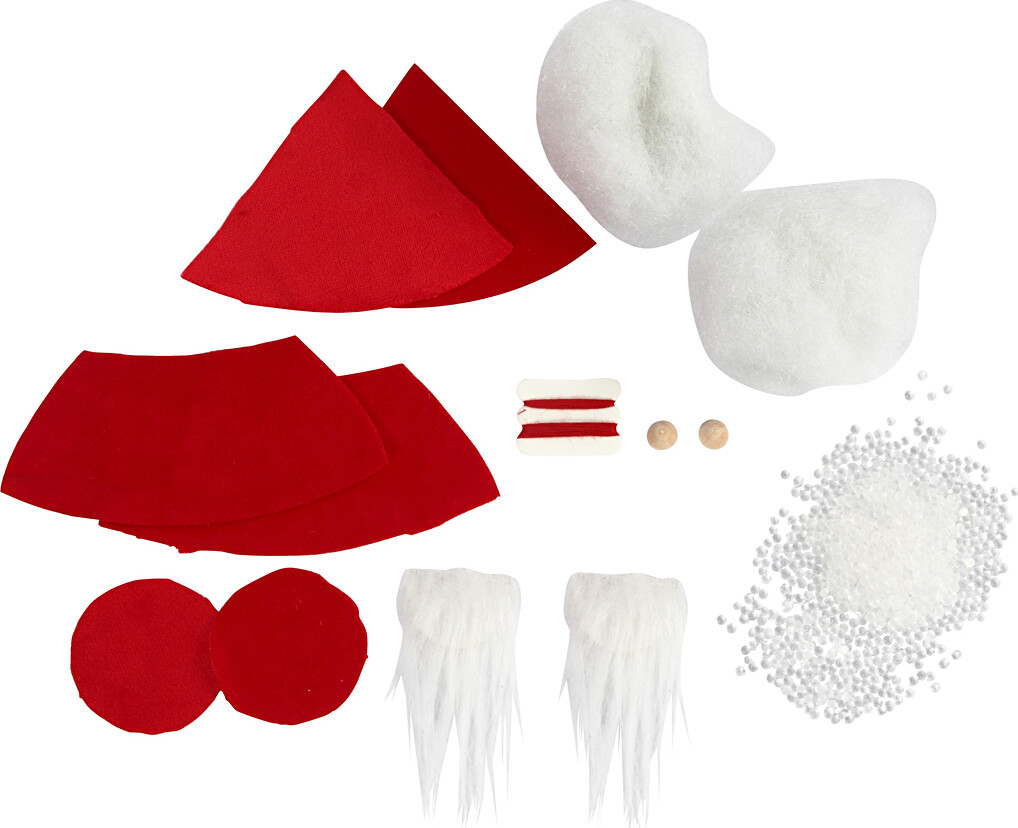 Mini Diy Kit - Næsenisser - H 12 Cm - Rød