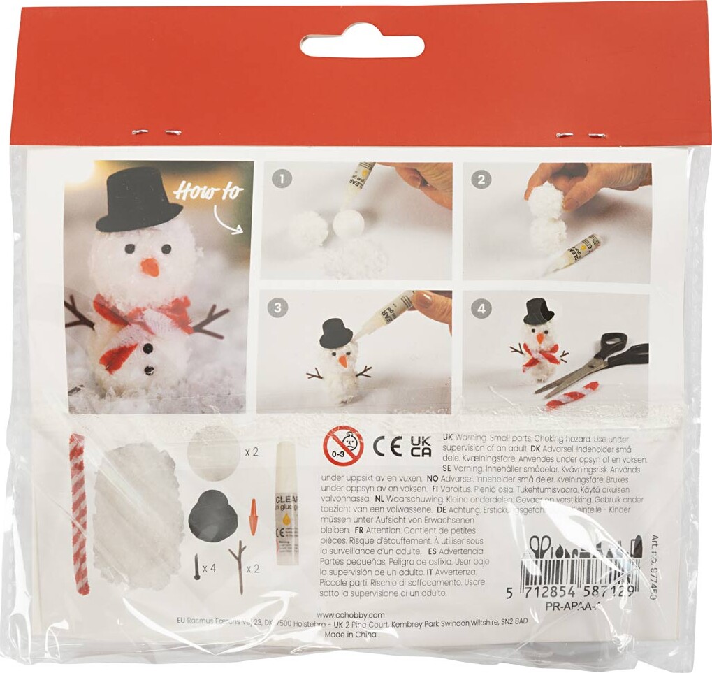 Mini Diy Kit Nissens Dør - Snemand