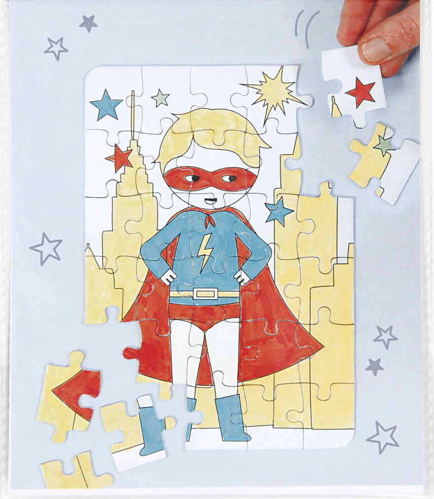 Mal Selv Puslespil - Superhelt - Mini Creative Kit Med 4 Tusser | Se ...