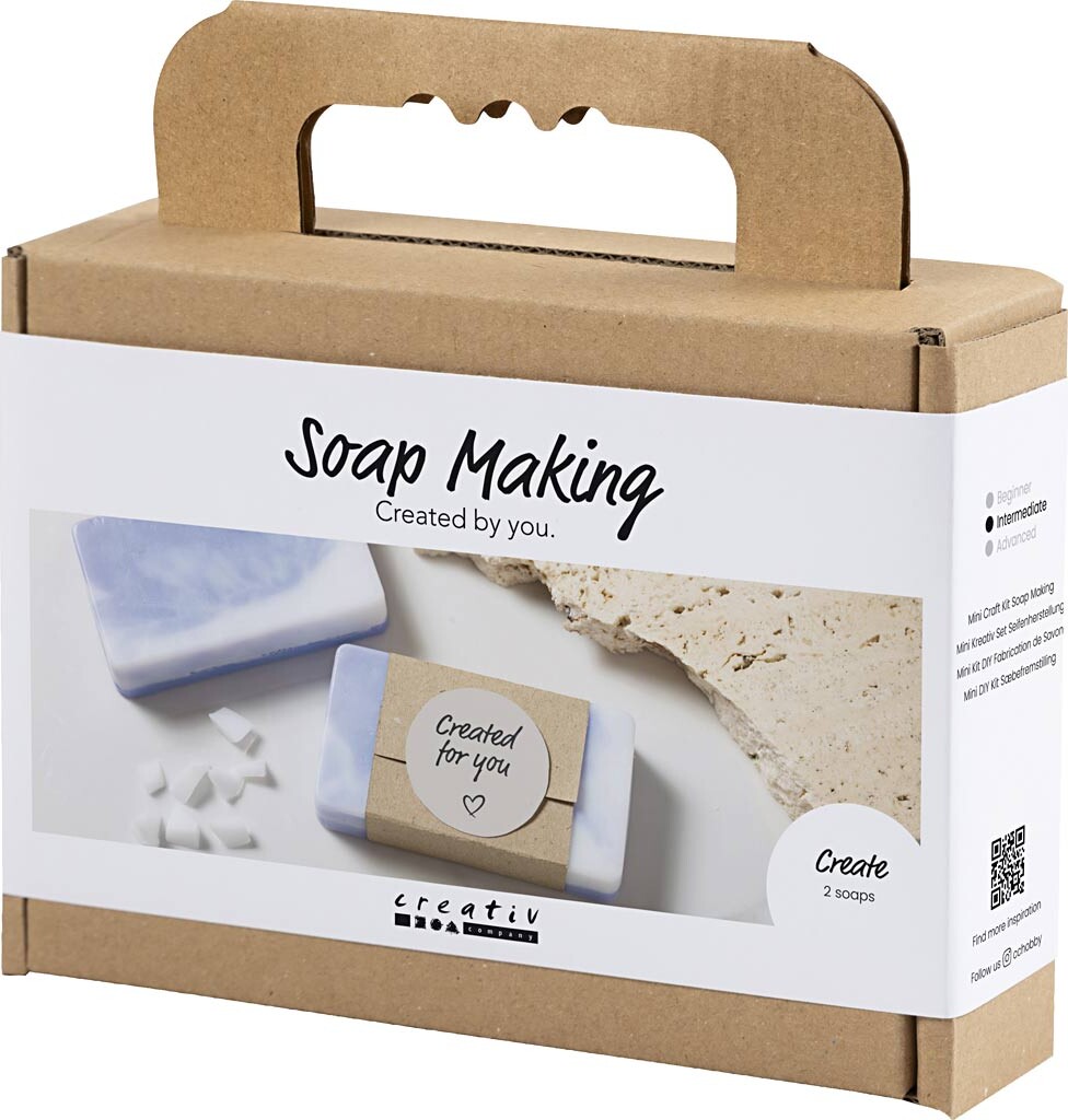 Mini Diy Kit Sæbefremstilling - Firkant - Lys Lilla