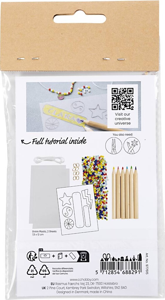 Mini Diy Kit Smykker - Armbånd Krympeplast