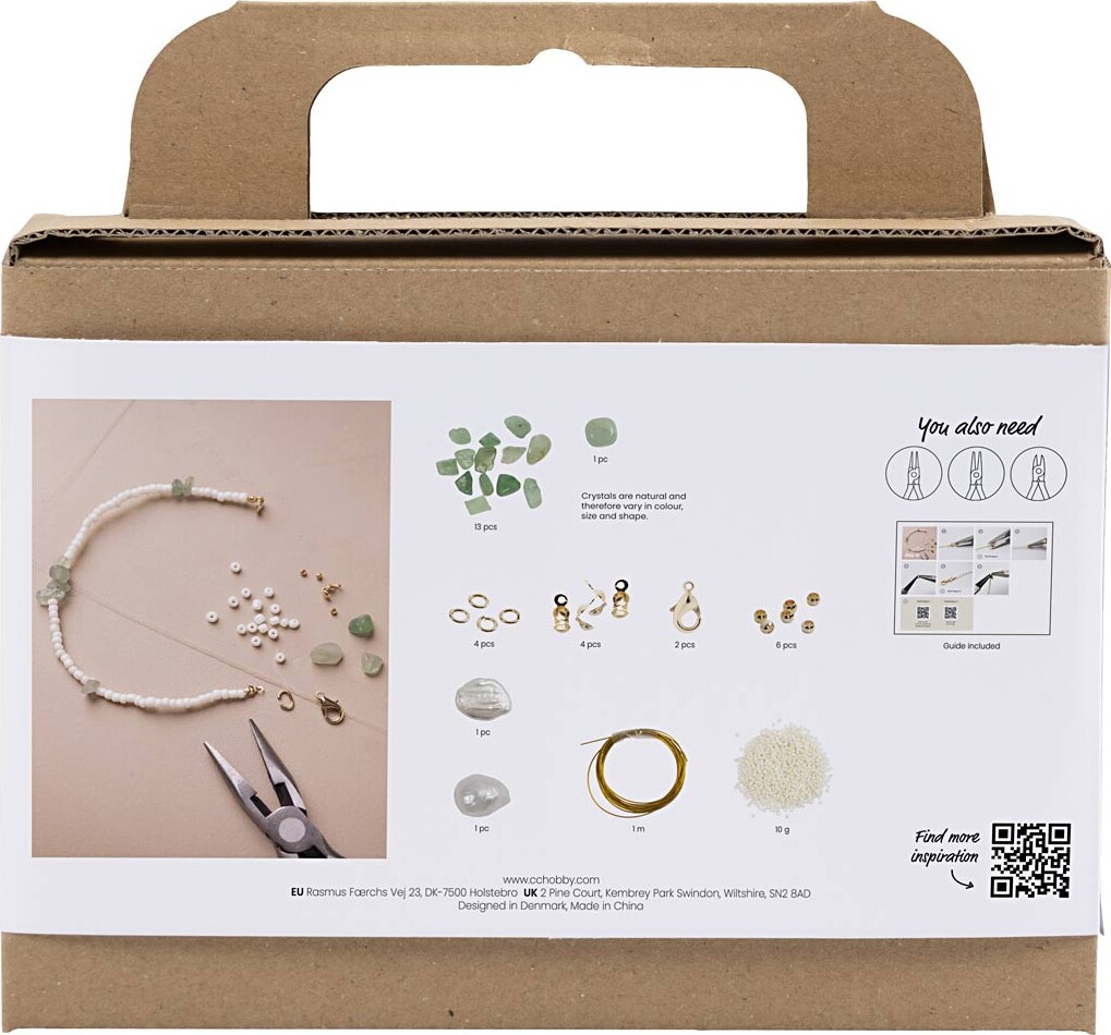 Mini Diy Kit Smykker - Aventurinhalskæde Og -Armbånd