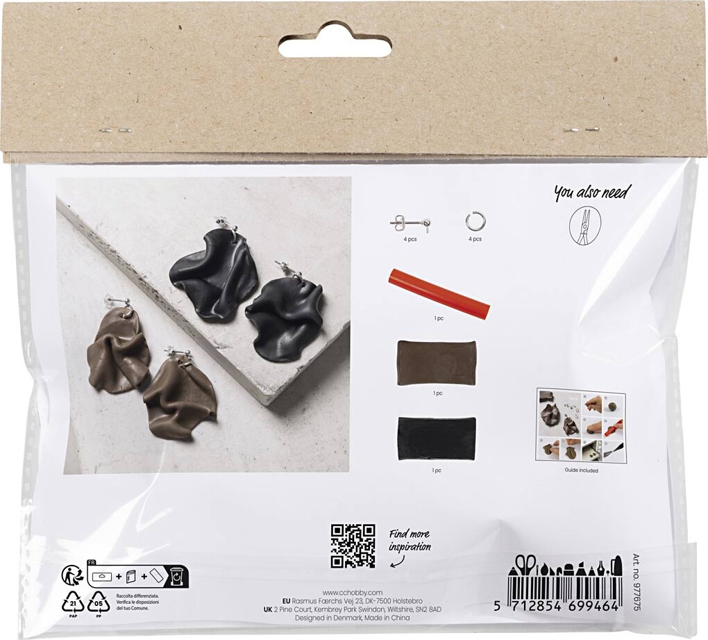 Mini Diy Kit Smykker - Foldede Øreringe