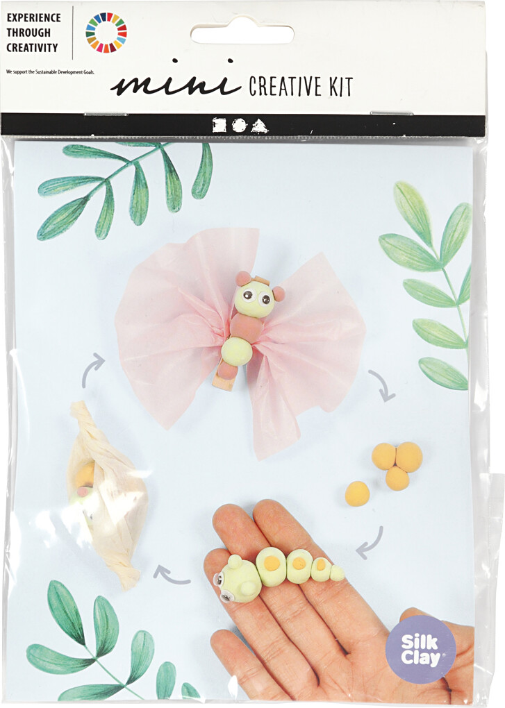 Silk Clay - Diy Kit - Sommerfuglens Livscyklus