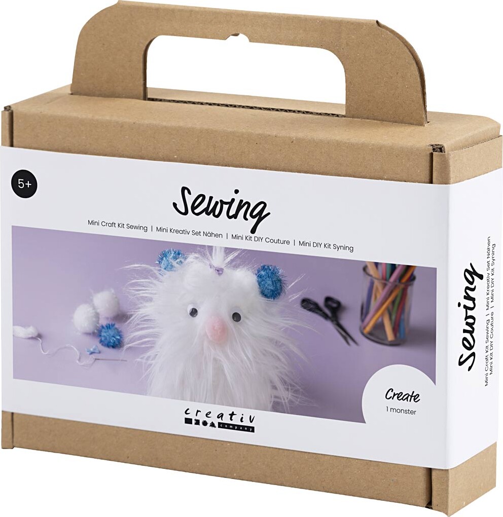 Mini Diy Kit Syning - Monster - Assorterede Farver