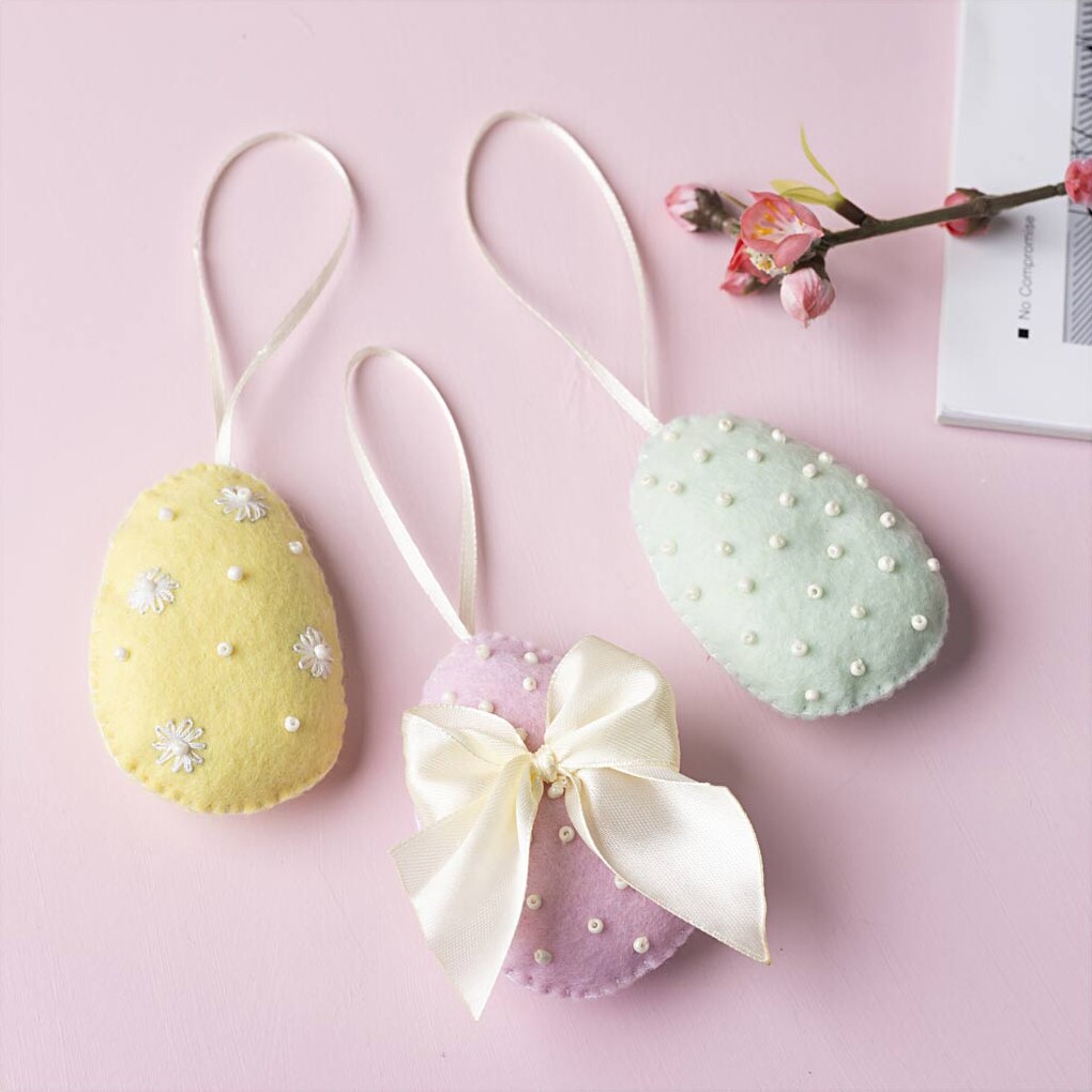 Mini Diy Kit Syning - Påskeæg - Pastelfarver