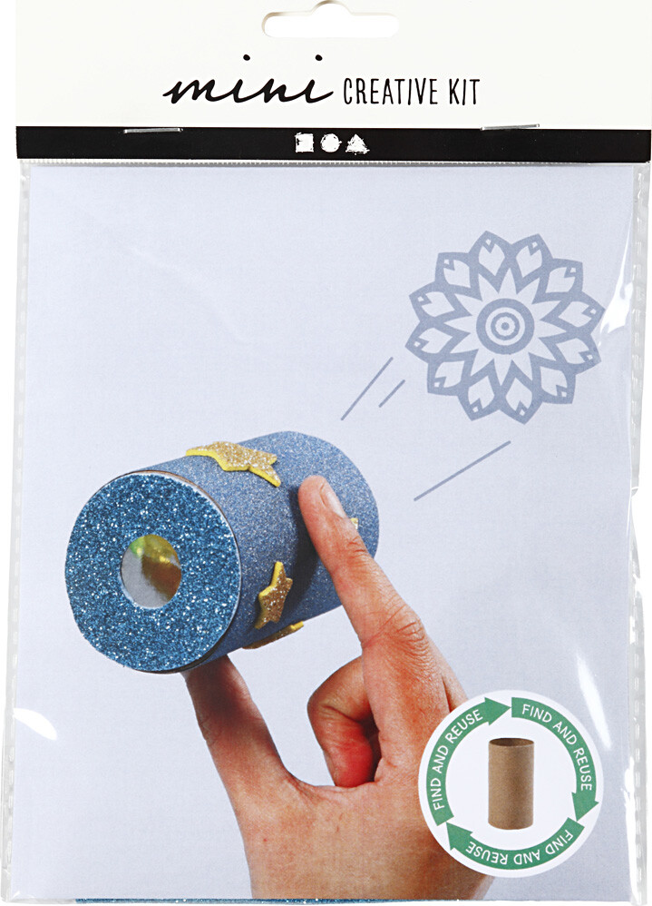 Mini Creative Kit - Diy Sæt - Toiletrulle Kalejdoskop