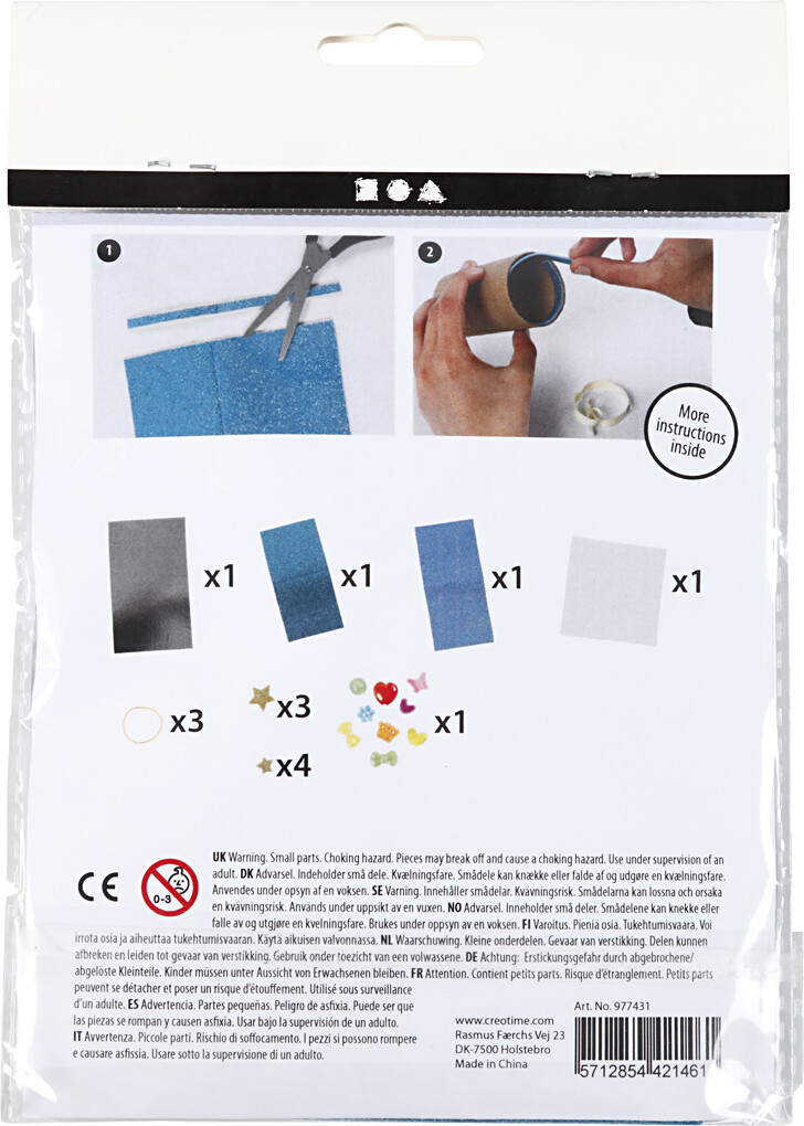 Mini Creative Kit - Diy Sæt - Toiletrulle Kalejdoskop