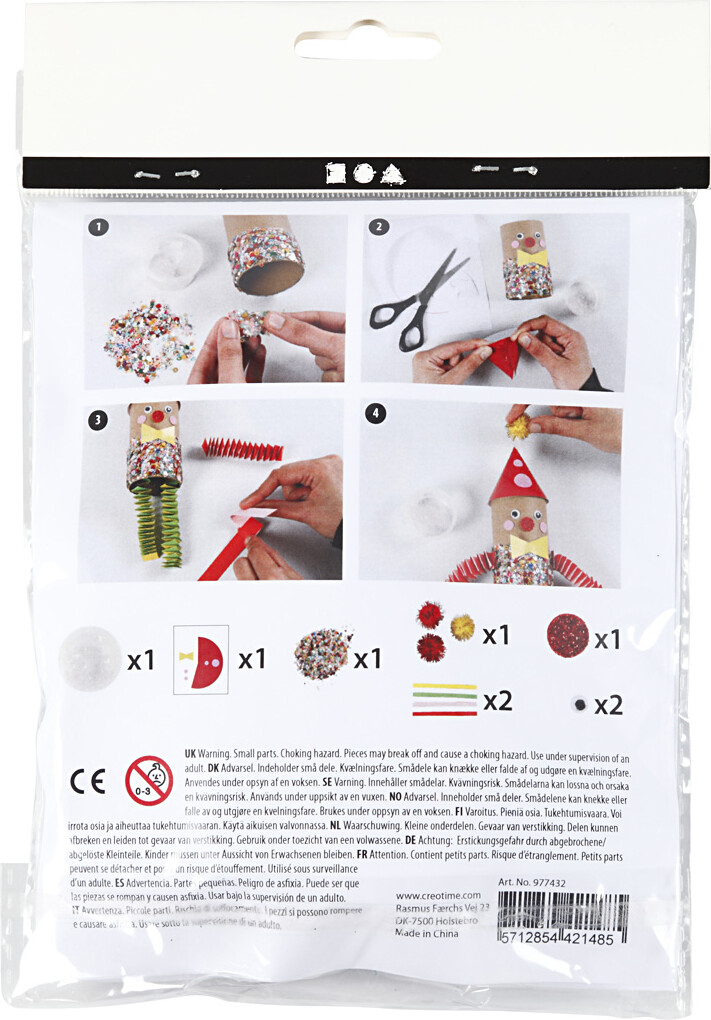 Mini Diy Kit - Toiletrulle Klovn