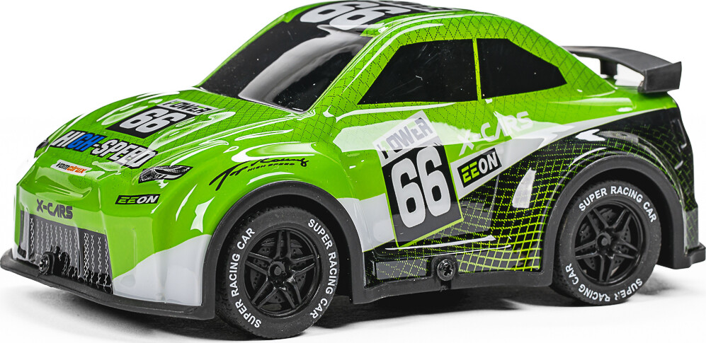 Tec-Toy - Mini Rally Rc Bil Med Lys - 1 24 - 2 4 Ghz - Grøn