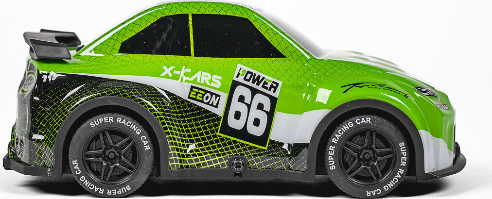 Tec-Toy - Mini Rally Rc Bil Med Lys - 1 24 - 2 4 Ghz - Grøn