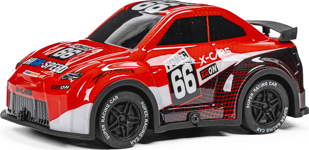 Tec-Toy - Mini Rally Rc Bil Med Lys - 1 24 - 2 4 Ghz - Rød