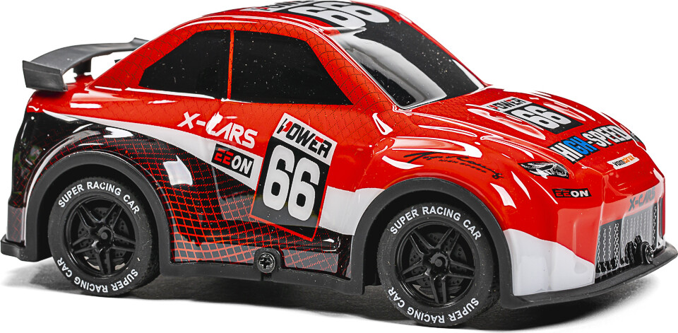 Tec-Toy - Mini Rally Rc Bil Med Lys - 1 24 - 2 4 Ghz - Rød