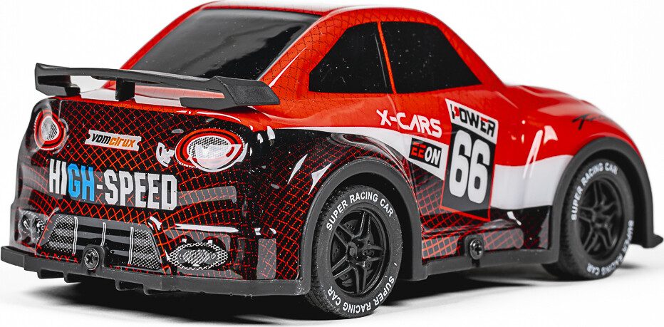 Tec-Toy - Mini Rally Rc Bil Med Lys - 1 24 - 2 4 Ghz - Rød