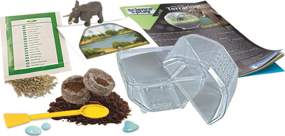 Clementoni - Science Play - My Wild Terrarium - Elephant