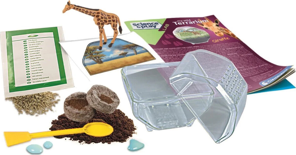 Clementoni - Science Play - My Wild Terrarium - Giraffe