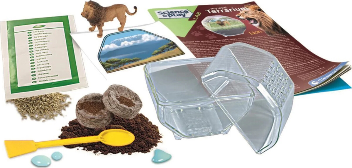 Clementoni - Science Play - My Wild Terrarium - Lion