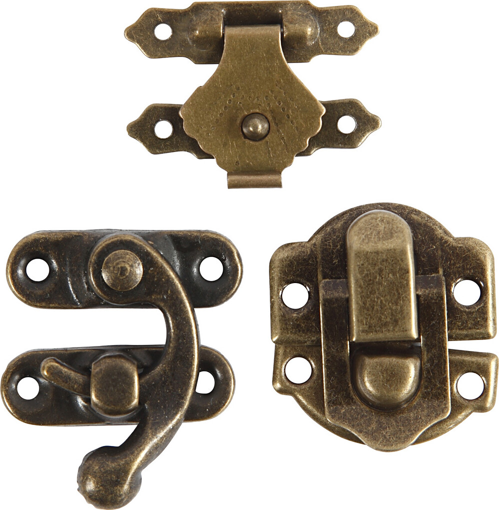 Minibeslag - Str 16X19-19X29 5 Mm - Antik Guld - 15 Sæt