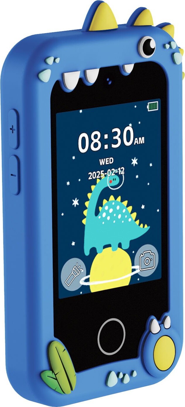 Minilens - Legetøjsmobil Med 23 Spil Kamera Og Optager - Blå