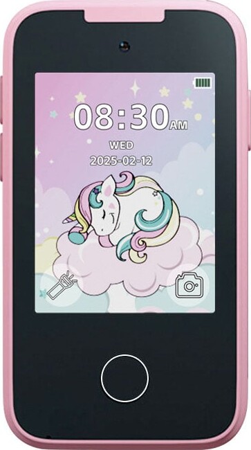 Minilens - Børnetelefon - Med Kamera 23 Lærerige Spil - Pink