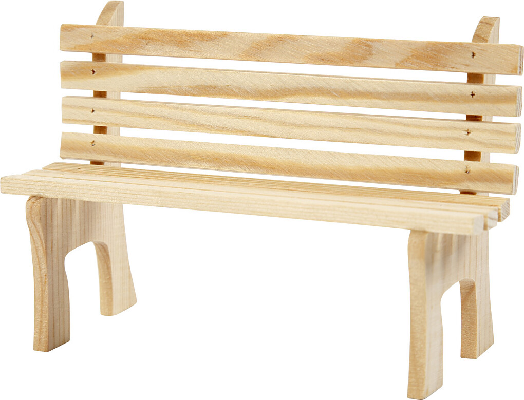 Minimøbler - Stol - Bænk - Gyngestol - Bord - Barnevogn - H 5 8-10 5 Cm -