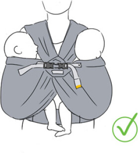 Minimonkey - Baby Tvillinge Bæresele Sort