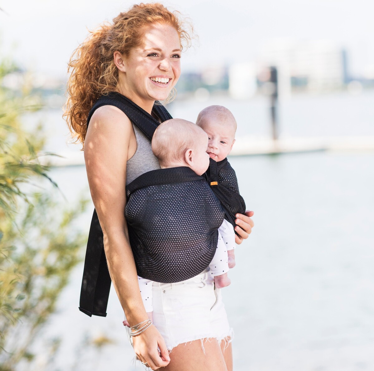 Minimonkey - Baby Tvillinge Bæresele Sort