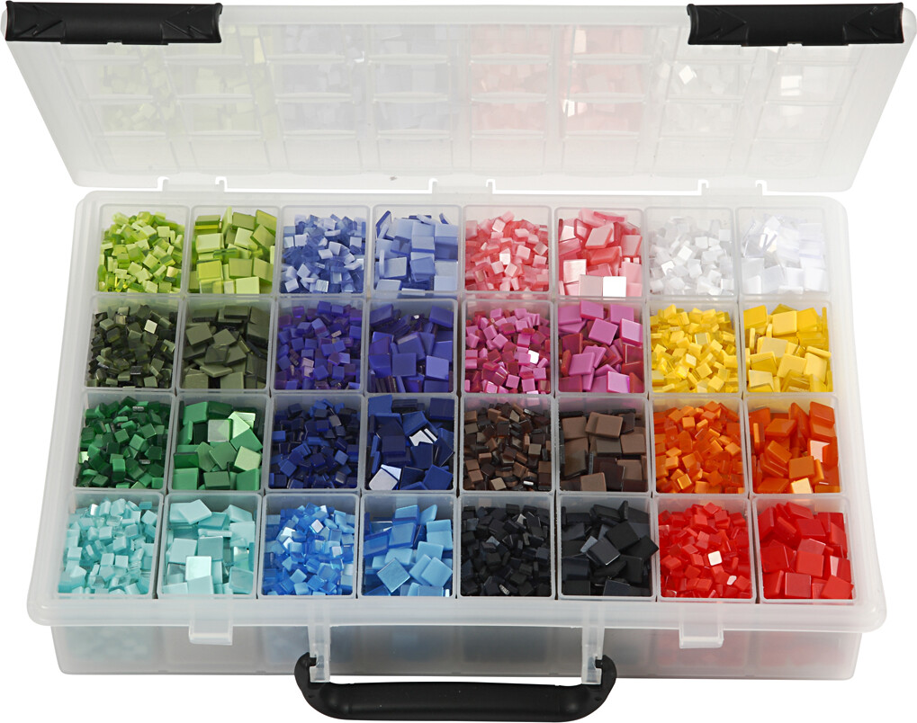 Minimosaik - Str 5X5 10X10 Mm - Tykkelse 2 Mm - 32X25 G