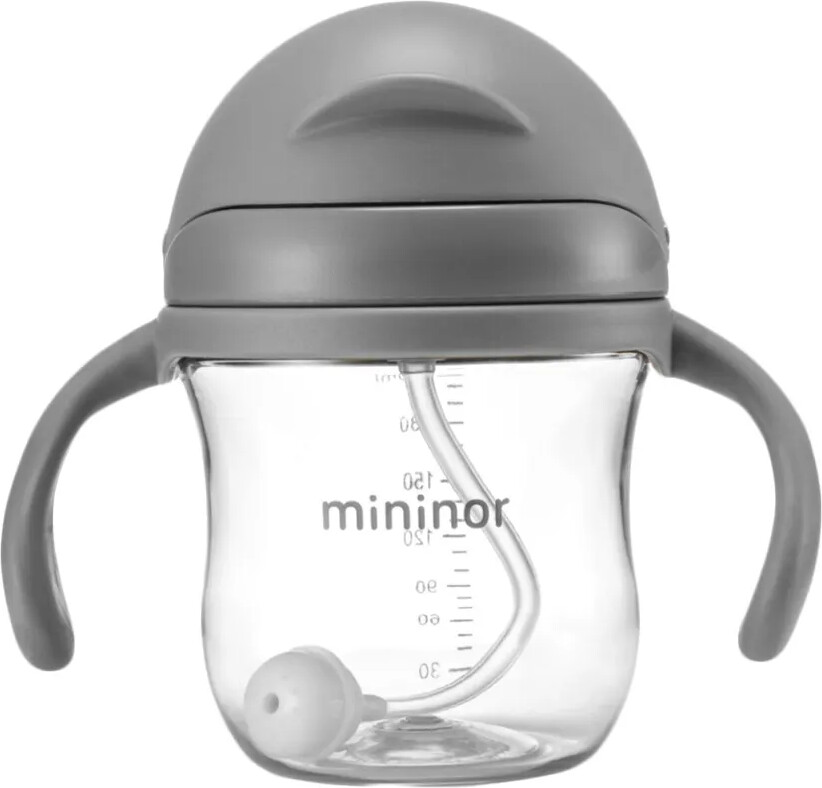 Mininor Global - Sugerørskop Tritan 220Ml - Grå