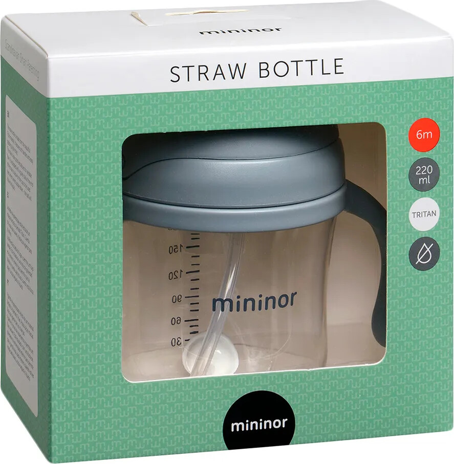 Mininor Global - Sugerørskop Tritan 220Ml - Grå