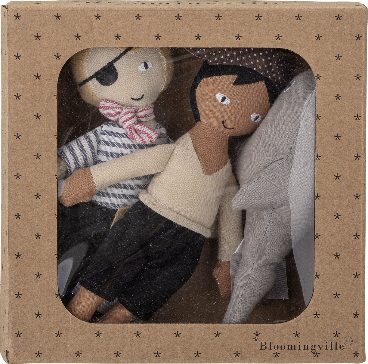 Bloomingville Mini - Mio Kludedukker - Blå - Bomuld - 3 Stk