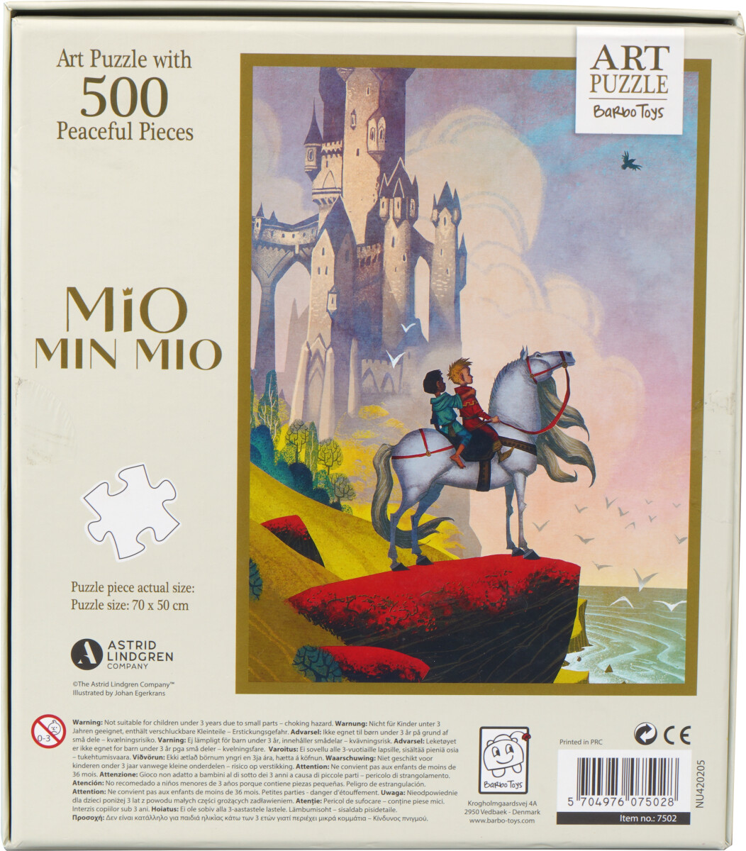 Art Puzzle Puslespil - Mio Min Mio - Slot - 500 Brikker - Barbo Toys