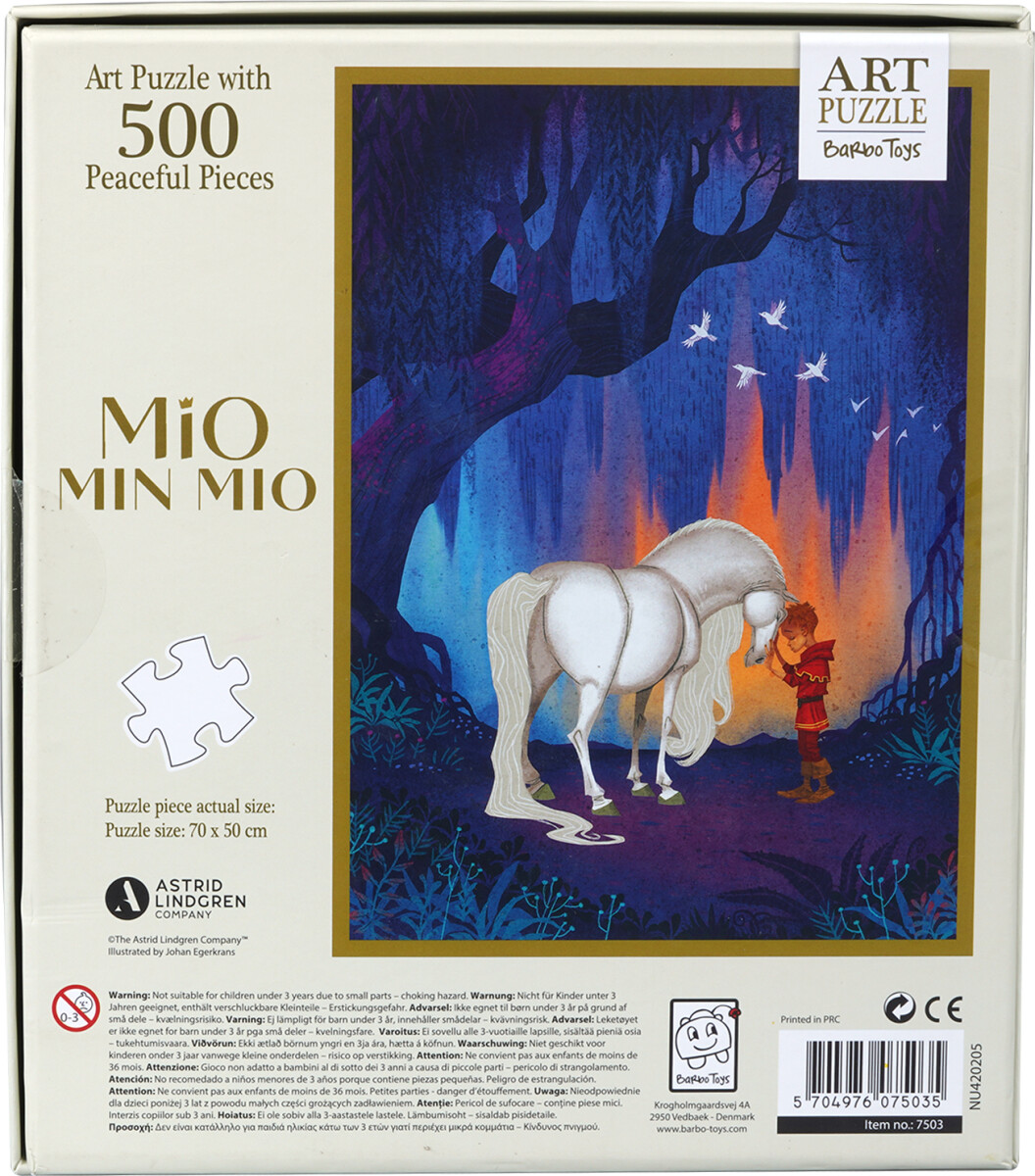 Art Puzzle Puslespil - Mio Min Mio - Hest - 500 Brikker - Barbo Toys